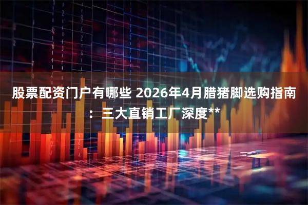 股票配资门户有哪些 2026年4月腊猪脚选购指南：三大直销工厂深度**